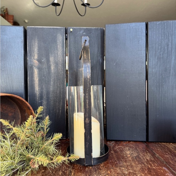 Metal & Glass Lantern - Picture 3 of 10